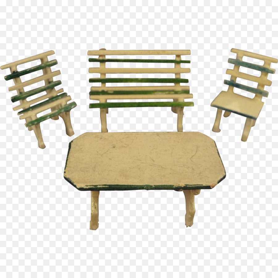 Tisch Gartenmöbel Stuhl Holz - Bank