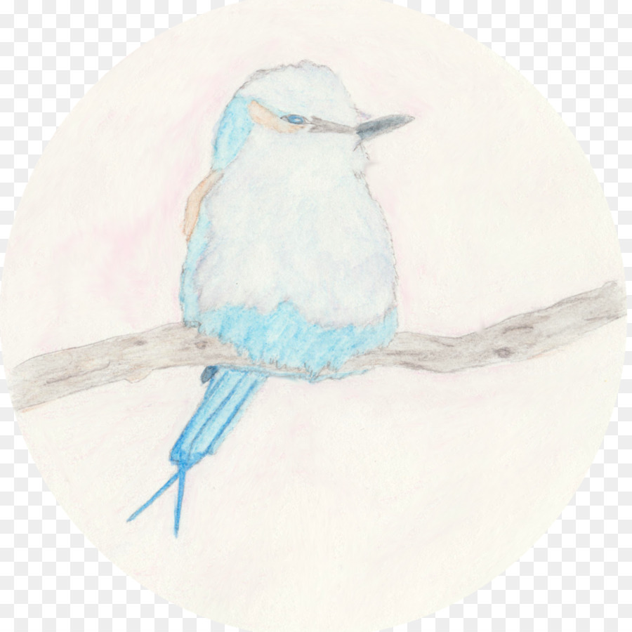Vogel-Malerei-Zeichnung-Schnabel-Feder - Lavendel Aquarell