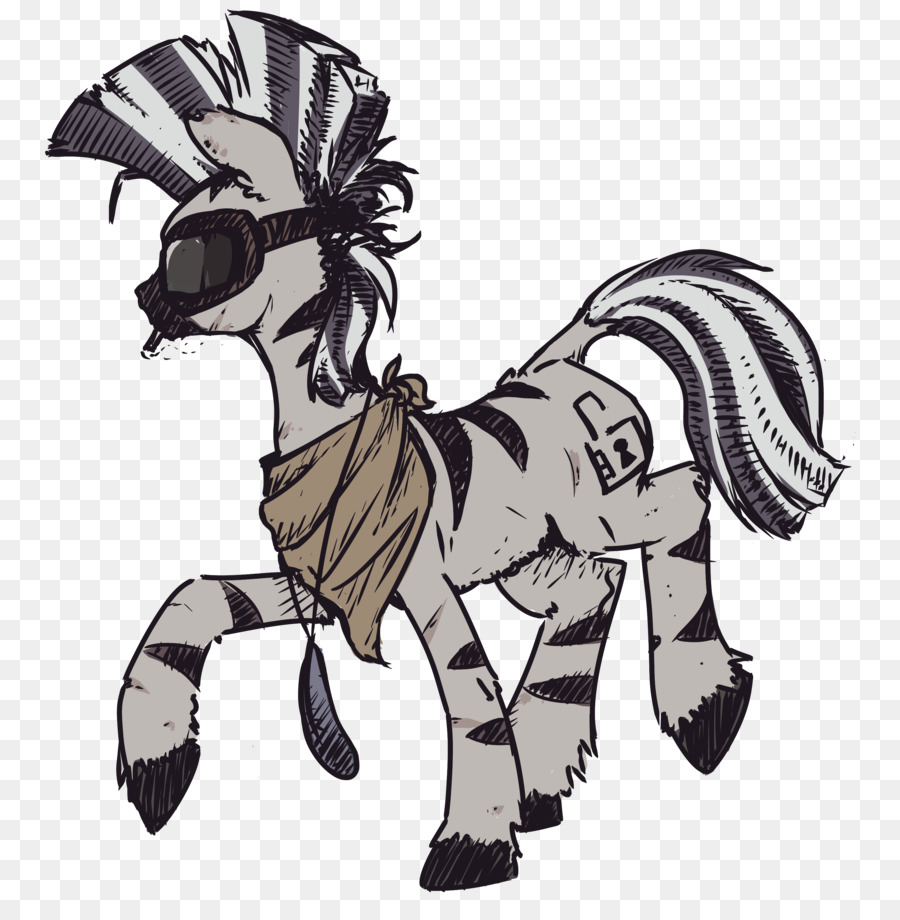 Pferd Pony Quagga-Pack-Tier-Kunst - Zebra