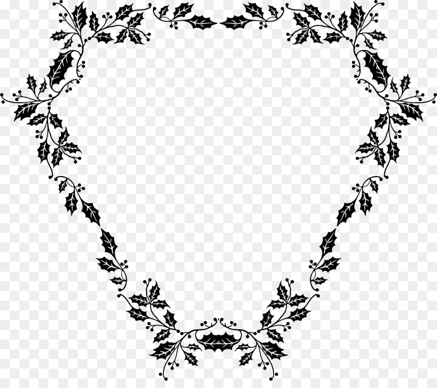 Monocromatico Fotografia in bianco e Nero - cornice floreale