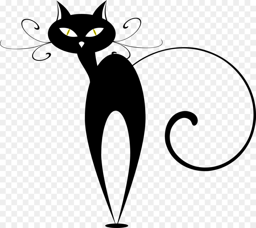 Con mèo đen con Mèo Clip nghệ thuật - con mèo