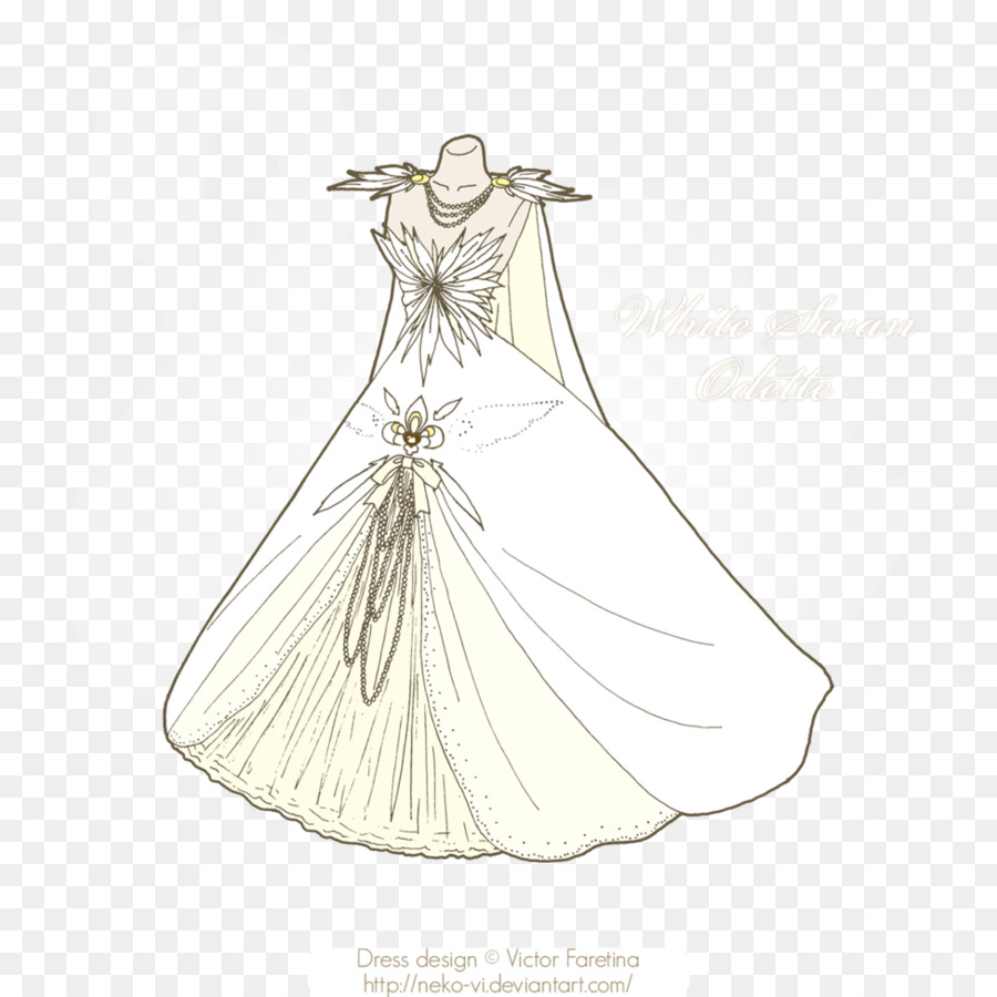 Hochzeitskleid, Zeichnung, Kunst, Mode-illustration - Braut Kleid