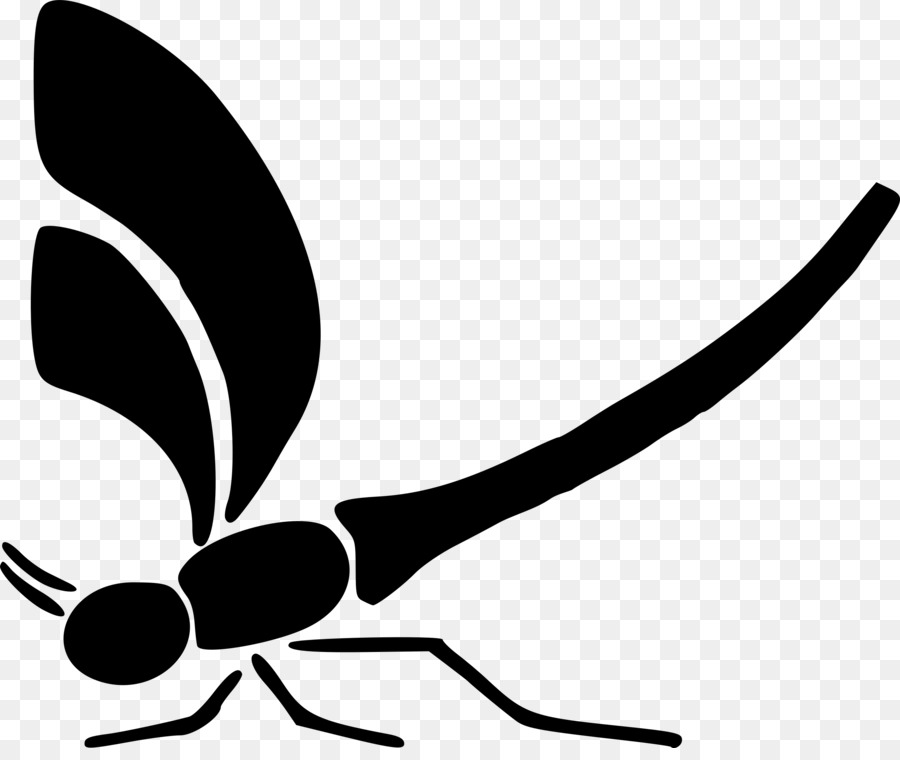 Silhouette Libelle Zeichnung Clip art - Libelle