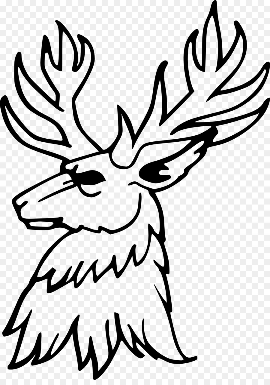 Cervi Disegno Silhouette Clip art - cervo