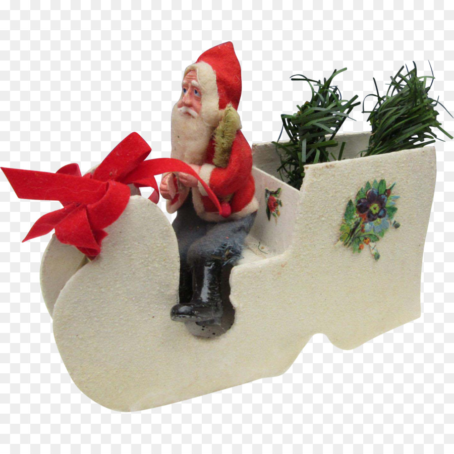 Christmas ornament Weihnachten Dekoration Figur - Santa Schlitten