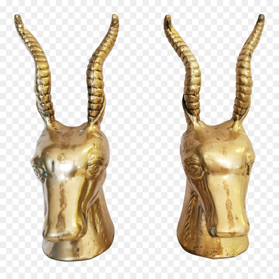 Skulptur 01504 Metall-Figur - Antilope