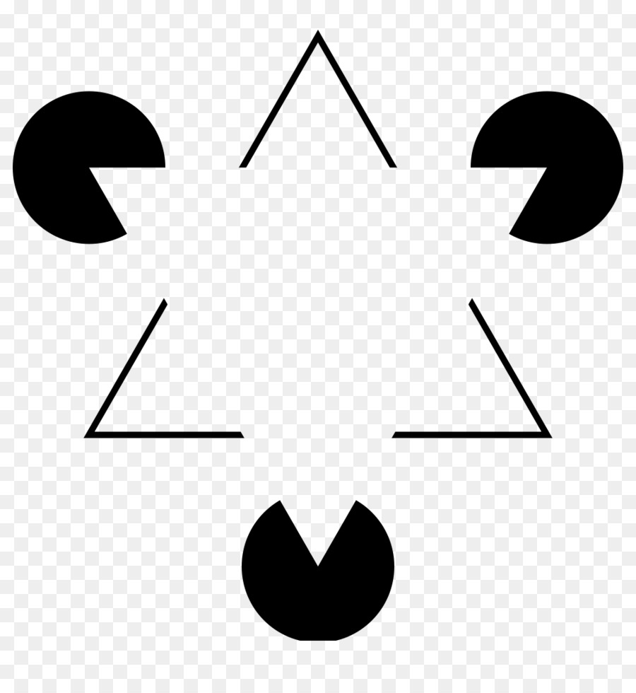 Ảo tưởng đường nét Optical illusion Kanizsa tam giác, nhận Thức - ống nhòm