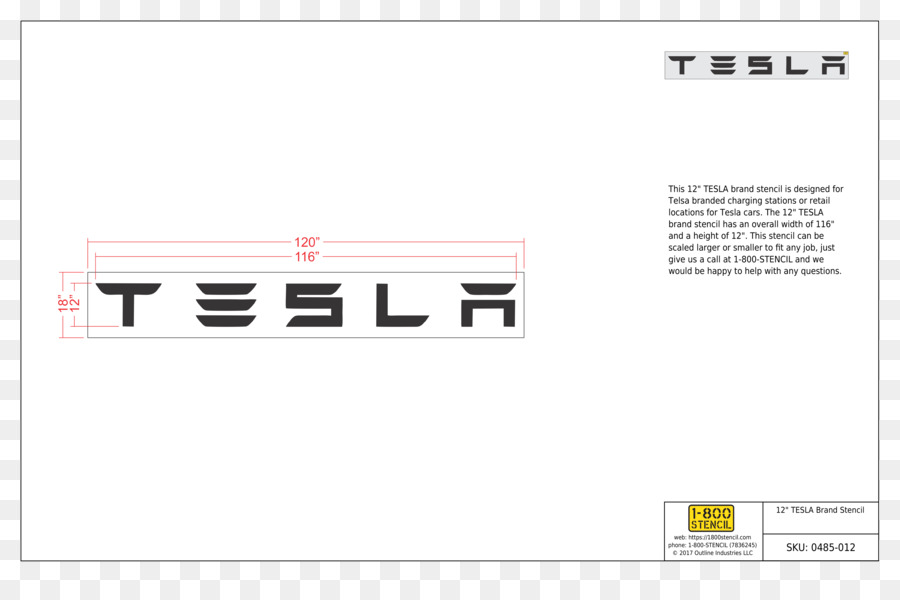 Carta Con Logo - Tesla