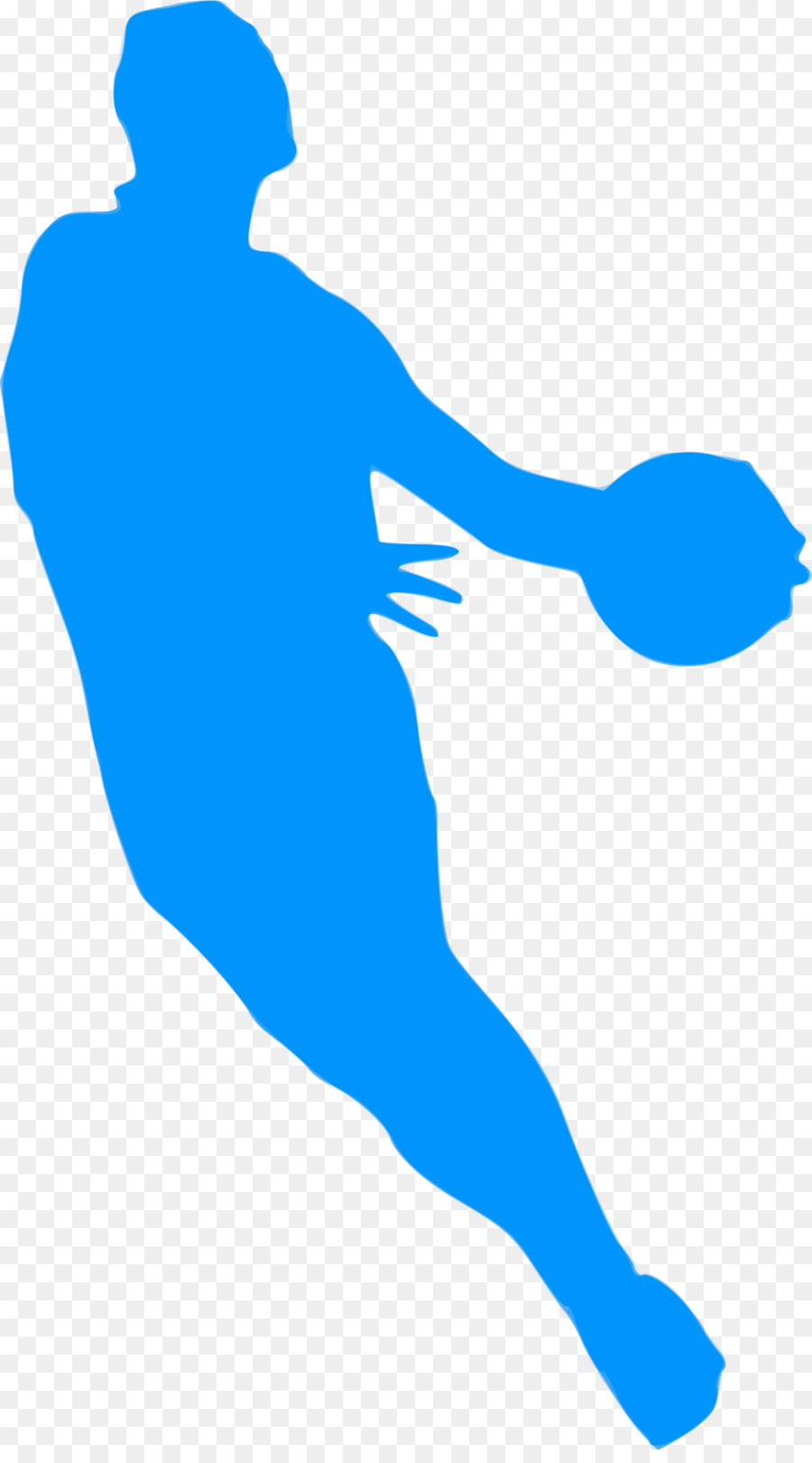 Arm Joint in Kobaltblau Homo sapiens Menschlichen Verhaltens - Basketball Silhouette