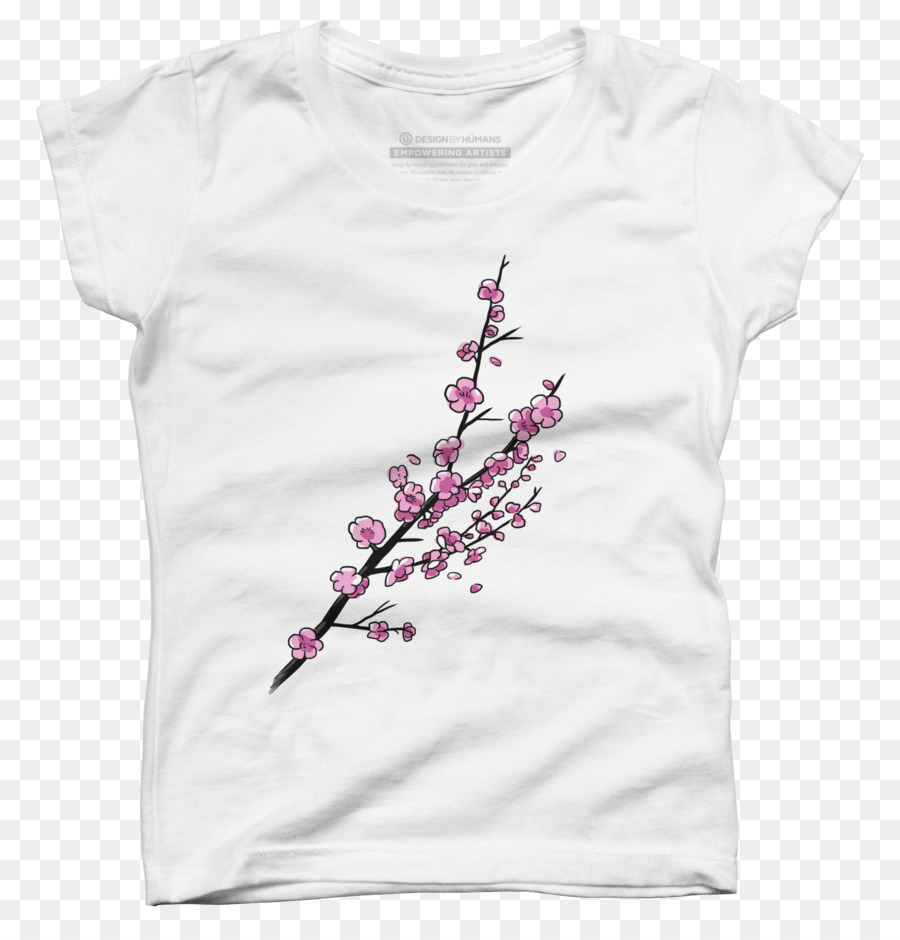 T-shirt Abbigliamento Cherry blossom - Gatto pendente
