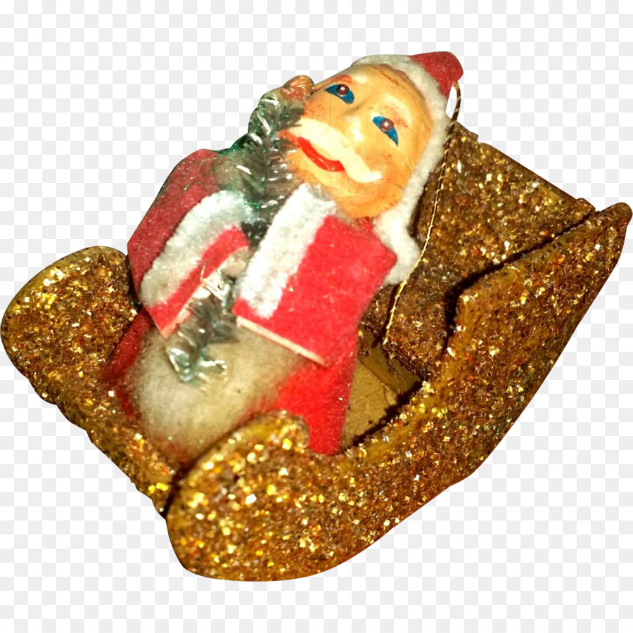 Lebkuchen decorazione di Natale, ornamento di Natale - santa slitta