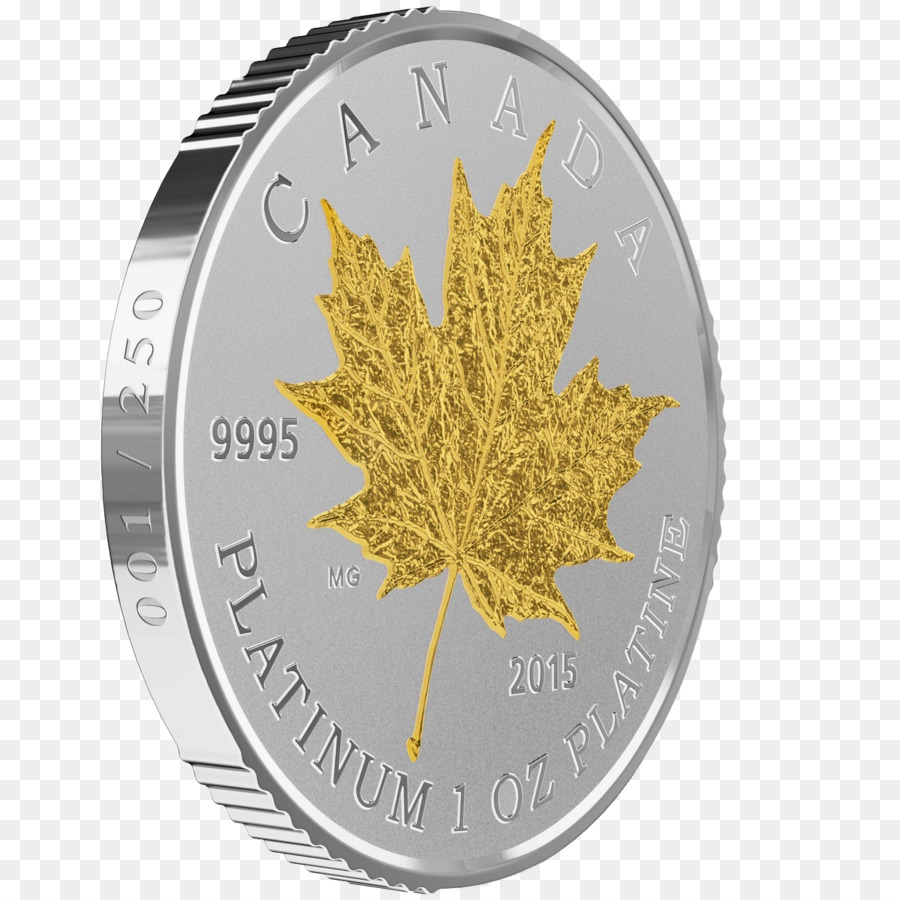 Moneta di platino Canadese Oro Foglia di Acero Canadese Oro Foglia d'Acero - lakshmi moneta d'oro