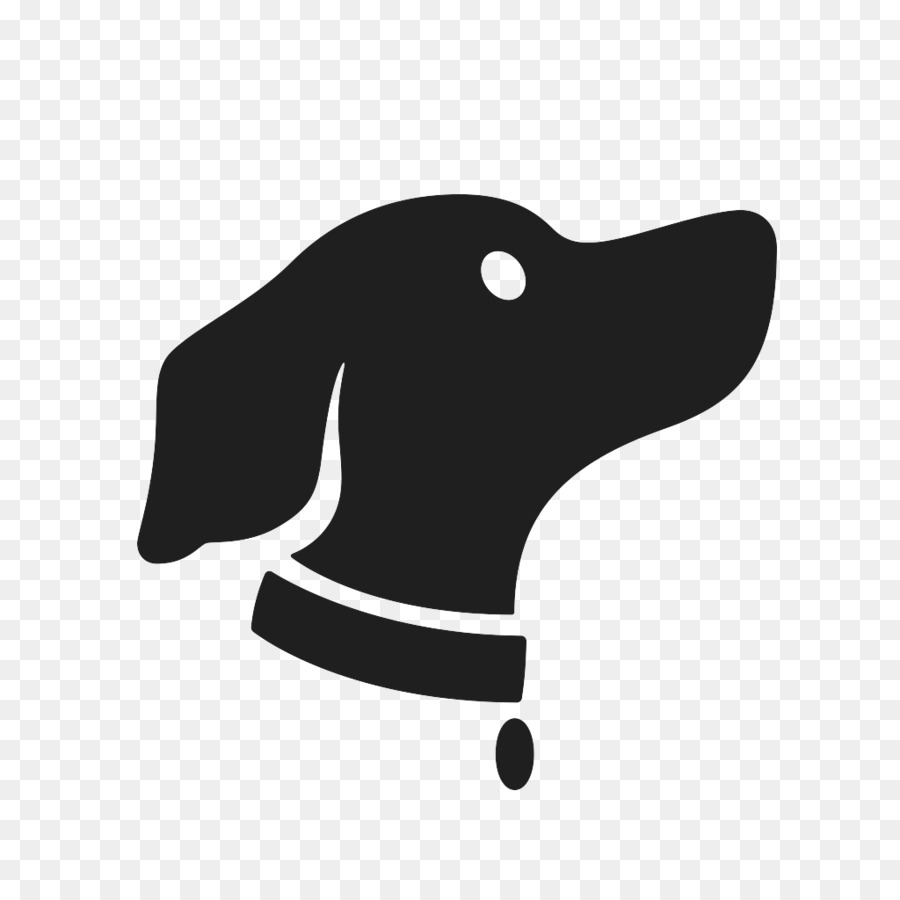 Logo Silhouette Cane - osso di cane