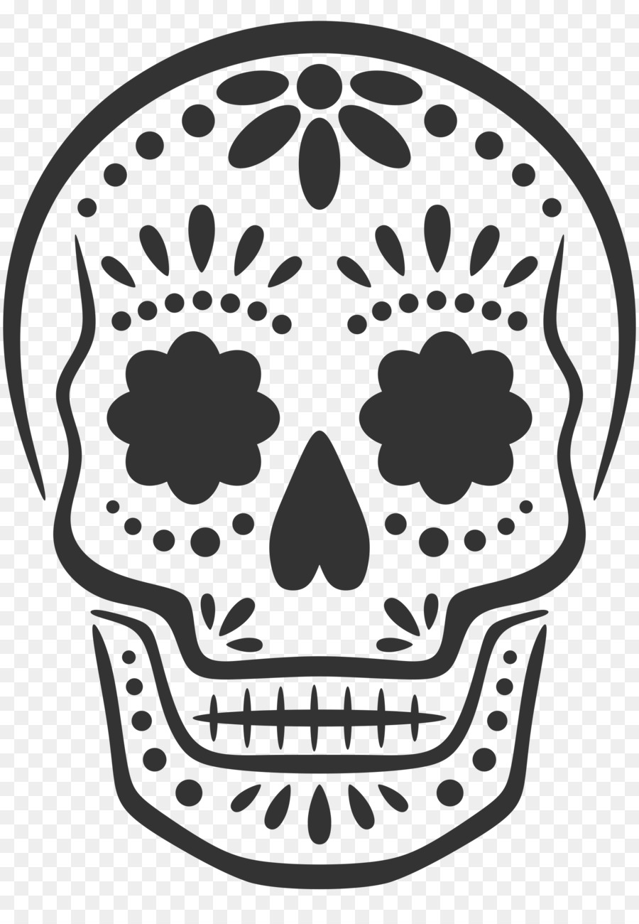 Day Of The Dead Skull png download 1910*2757 Free Transparent