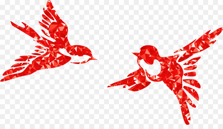 Uccello Ingoiare Silhouette Clip art - rubino