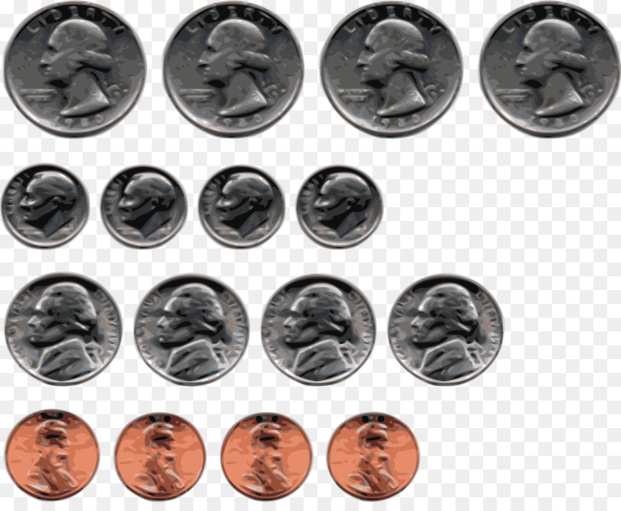Đồng xu Hoa Kỳ Máy tính Biểu tượng Clip nghệ thuật - đồng tiền chồng