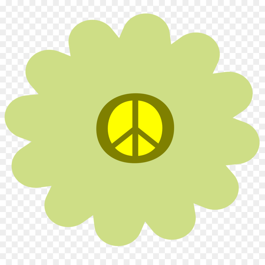 Potere di fiore Hippie degli anni 1960 Clip art - il simbolo della pace