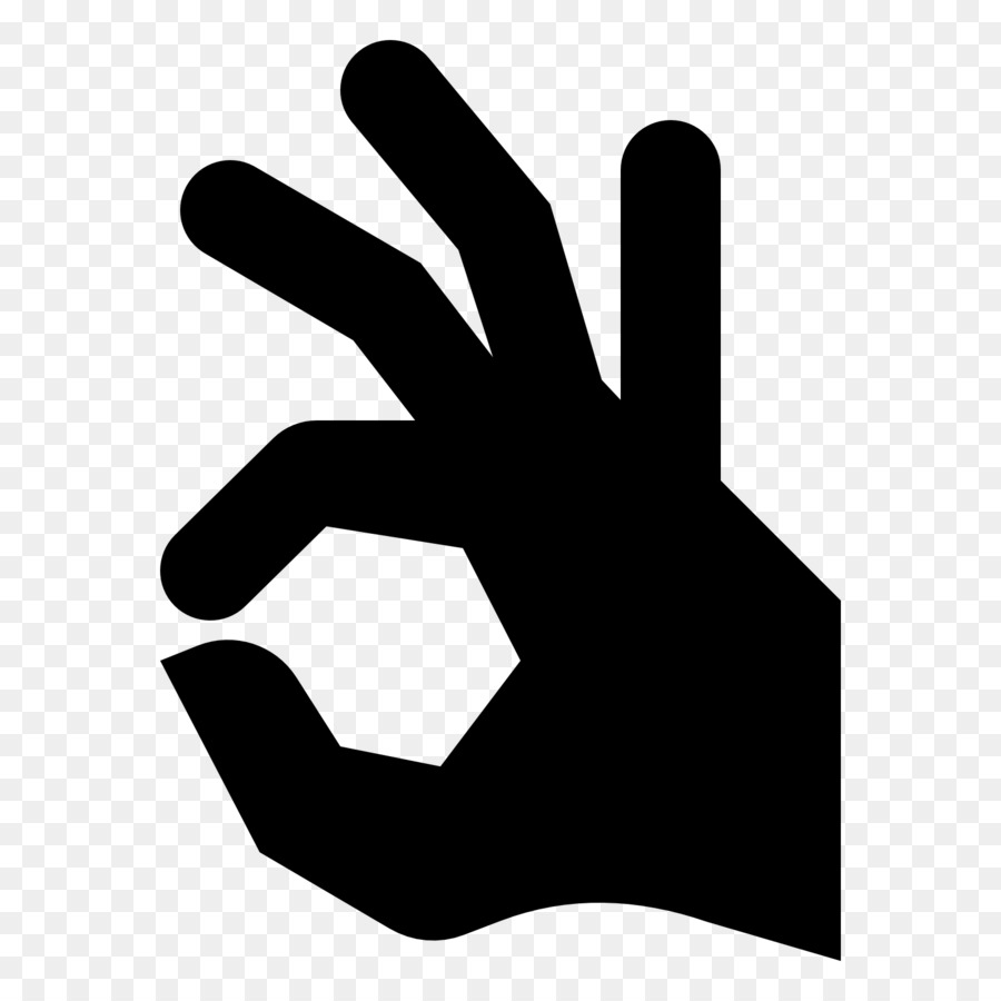 Icone del Computer Dito della Mano OK Vettoriale - dita