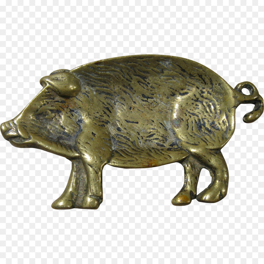 Schwein Bronze Terrestrischen Tier-Schnauze - Eber