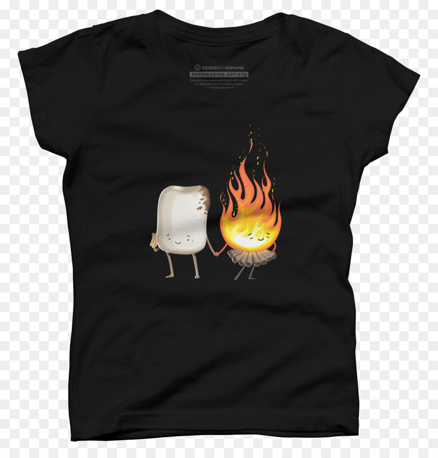 T-shirt Abbigliamento Giallo Manica Capispalla - Falò
