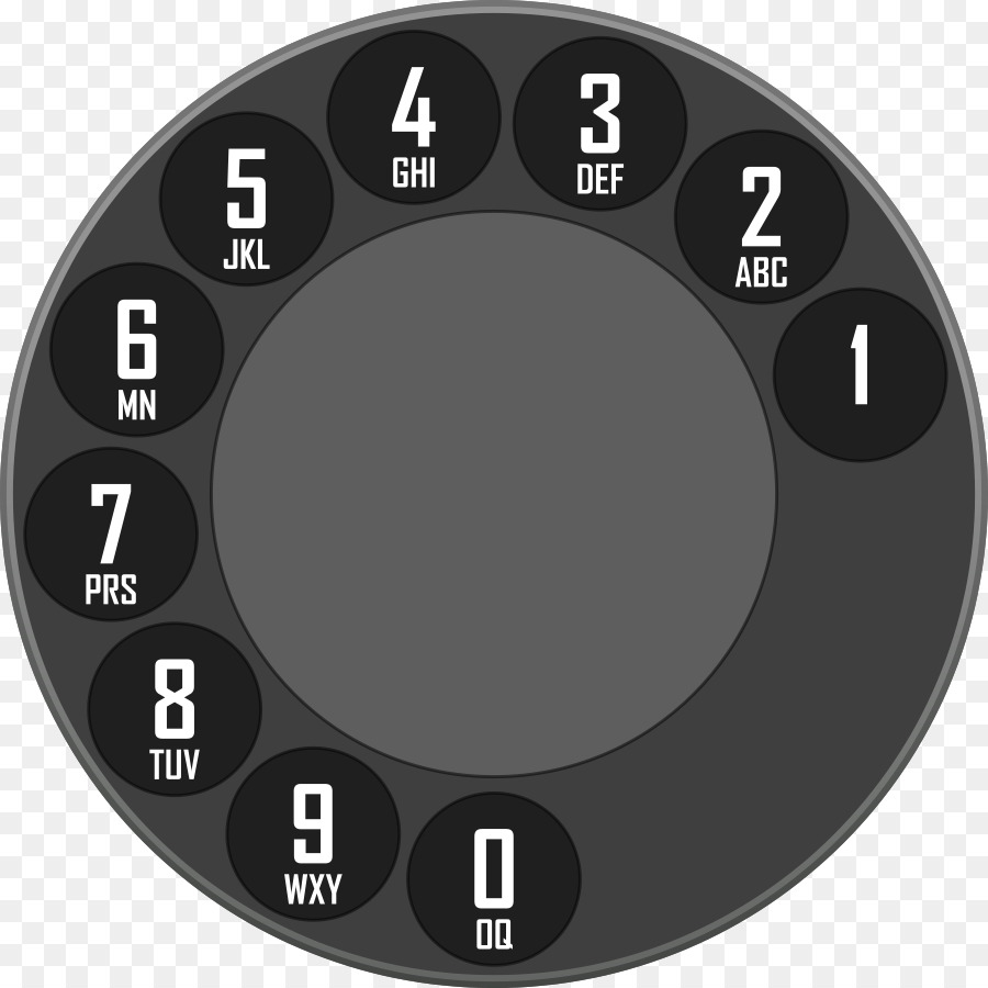Rotary dial Dialer-Anruf - Telefon