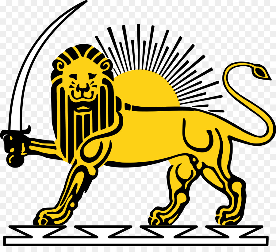 Iran Leone e Sole Achemenide dinastia Qajar - leone