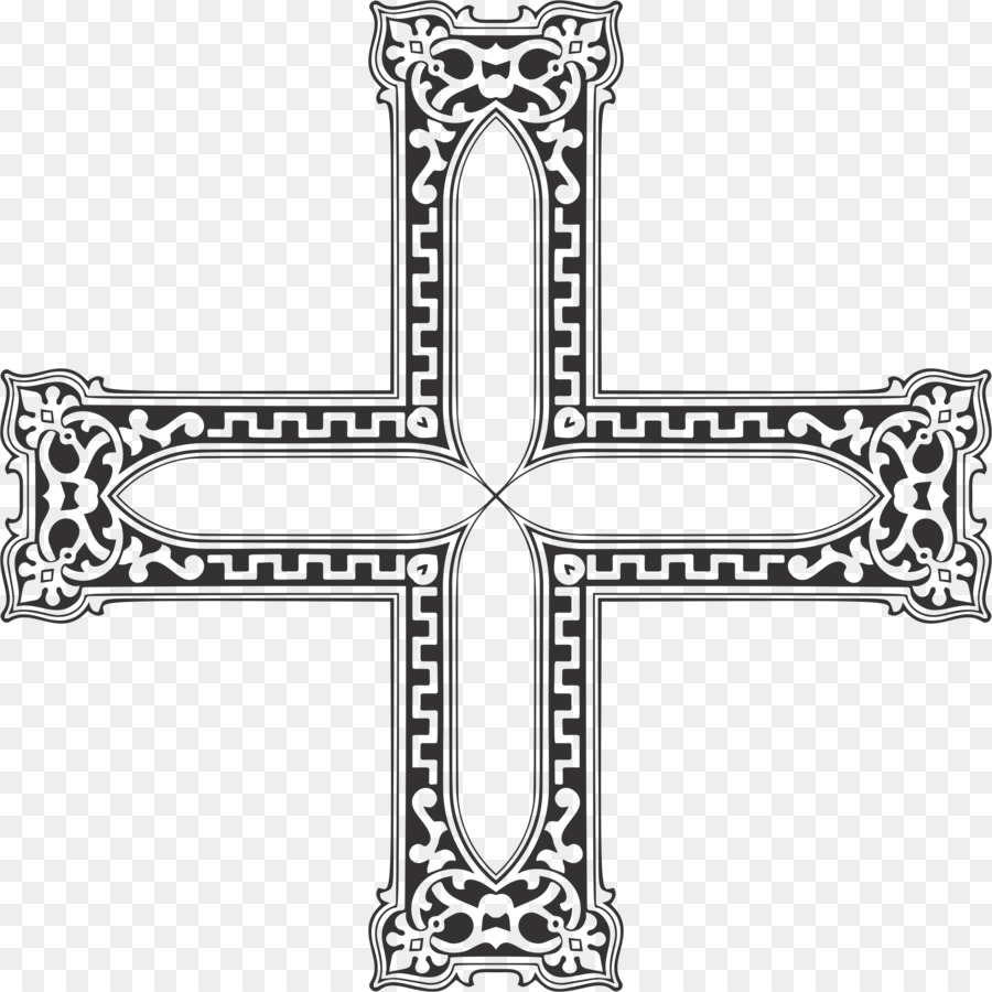 Ornament Clip Art - Christian Kreuz