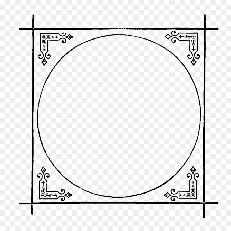 Zeichnung Bild Rahmen Graustufen-clipart - quadratischen Rahmen