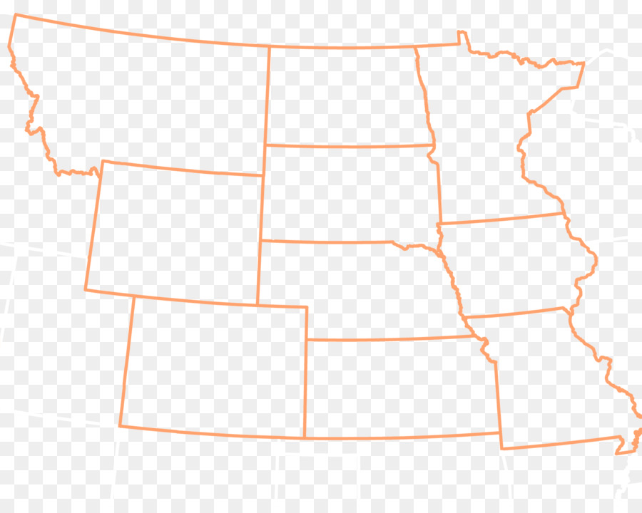 Iowa Map Clip Art - Linien