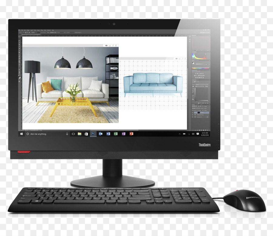 Lenovo ThinkCentre Desktop-Computer mit Intel vPro - Monitor