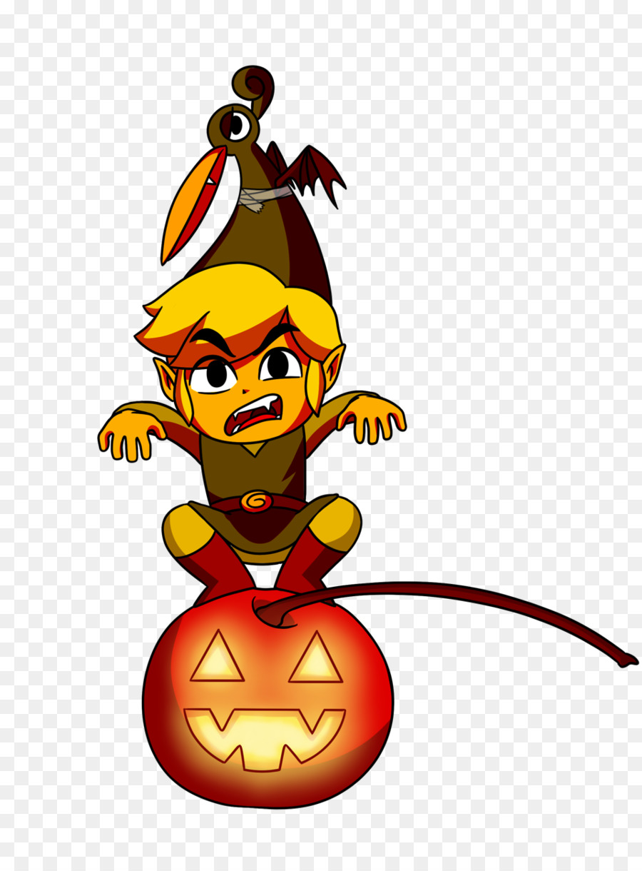 Kürbis Cartoon-Jack-o'-lantern - Die Legende von Zelda