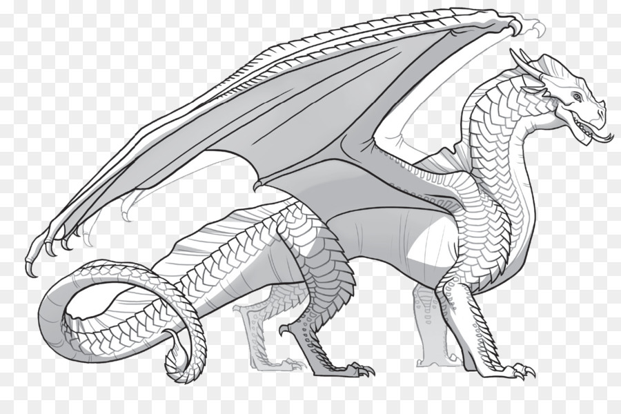 Malbuch Chinese dragon Wings of Fire Child - Drachen