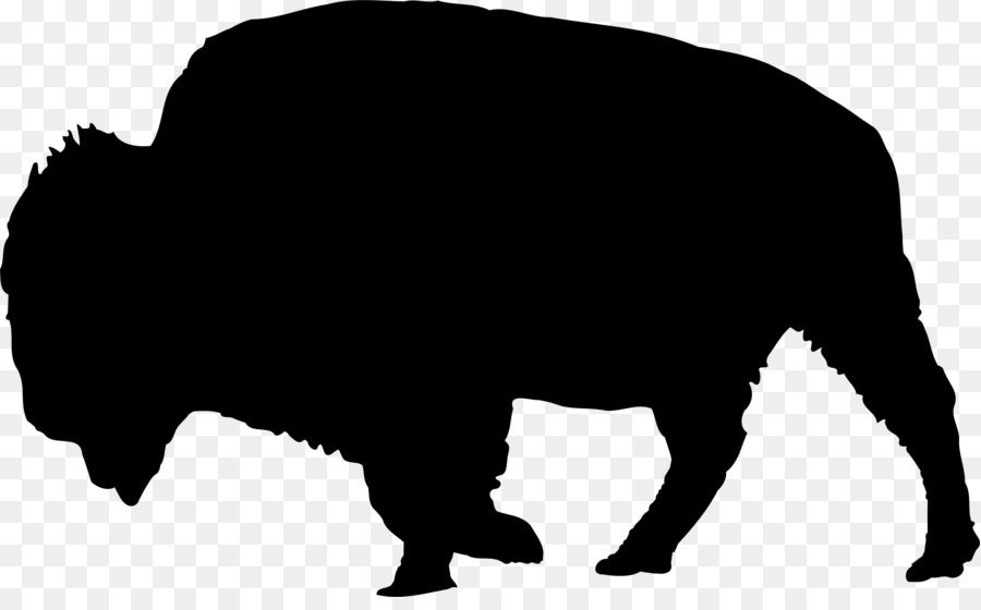 American bison Silhouette Zeichnung Clip art - Bison
