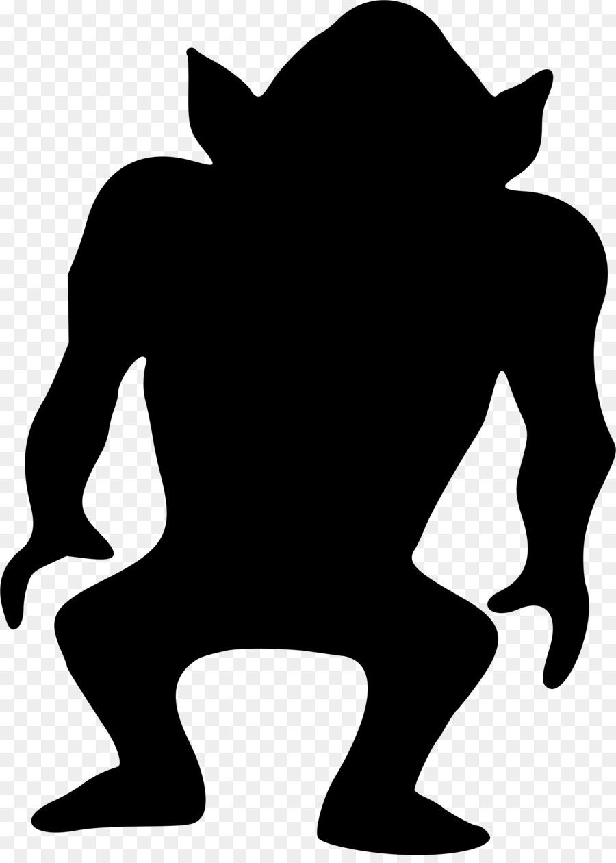 Silhouette Monster clipart - Silhouette