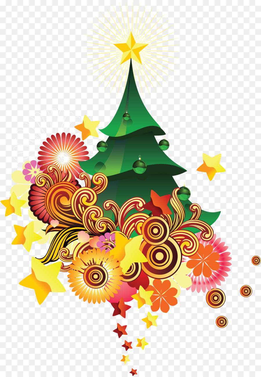 Anno nuovo albero di Natale albero di Vacanza - campana
