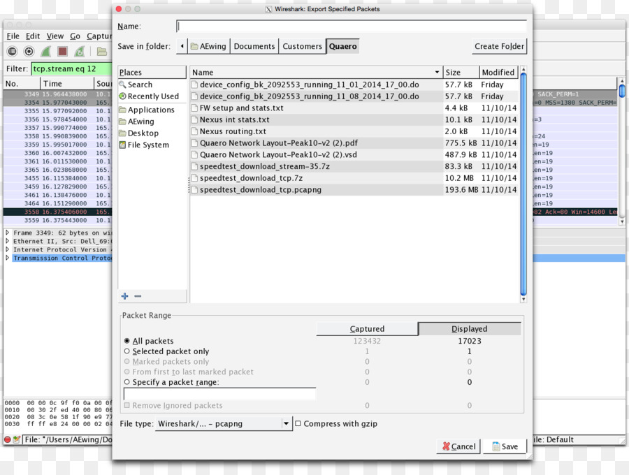 Computer Software Wireshark Speedtest.net Scarica Il Transmission Control Protocol - file txt
