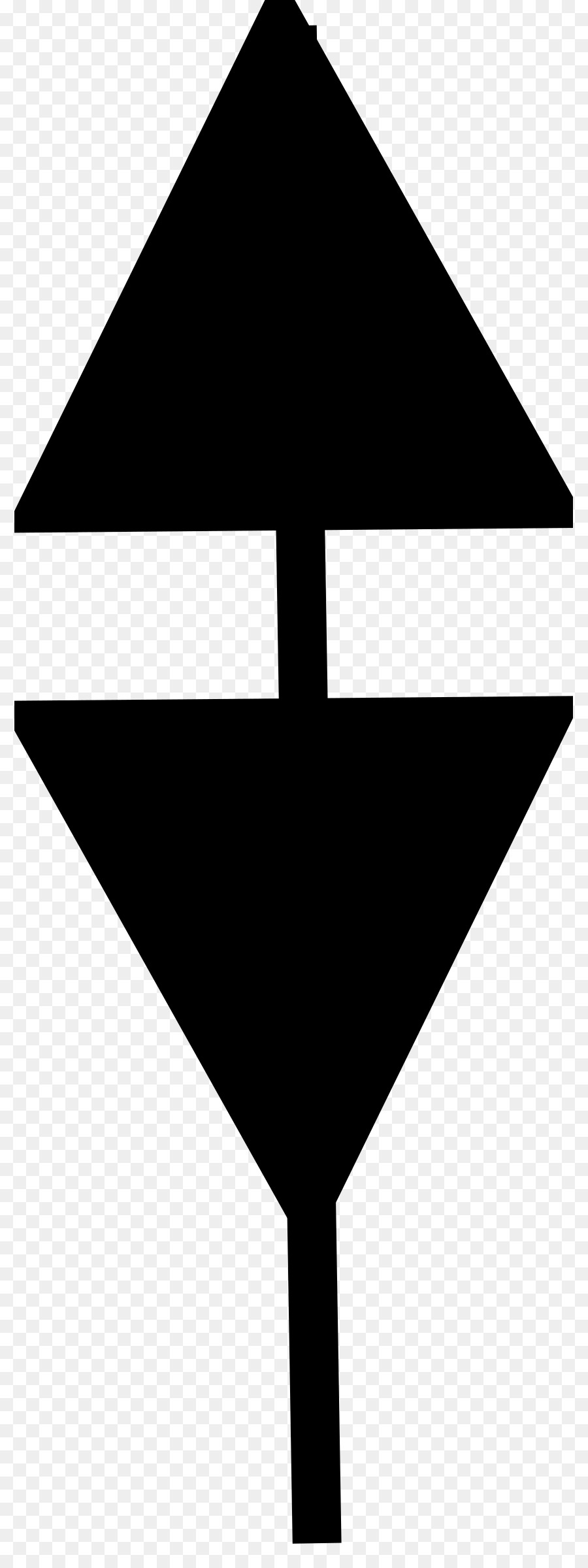 Navigation-Boje-Diagramm - Dreieck