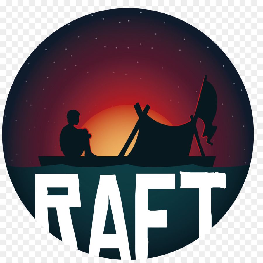 Raft Original Survival Game Silhouette