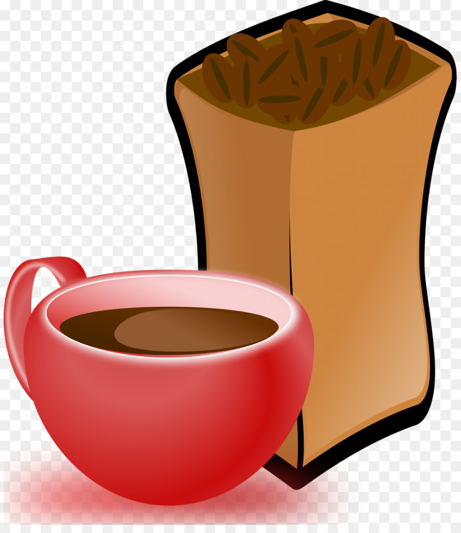 Tazza da caffè, Cafe, Tè Clip art - chicchi di caffè
