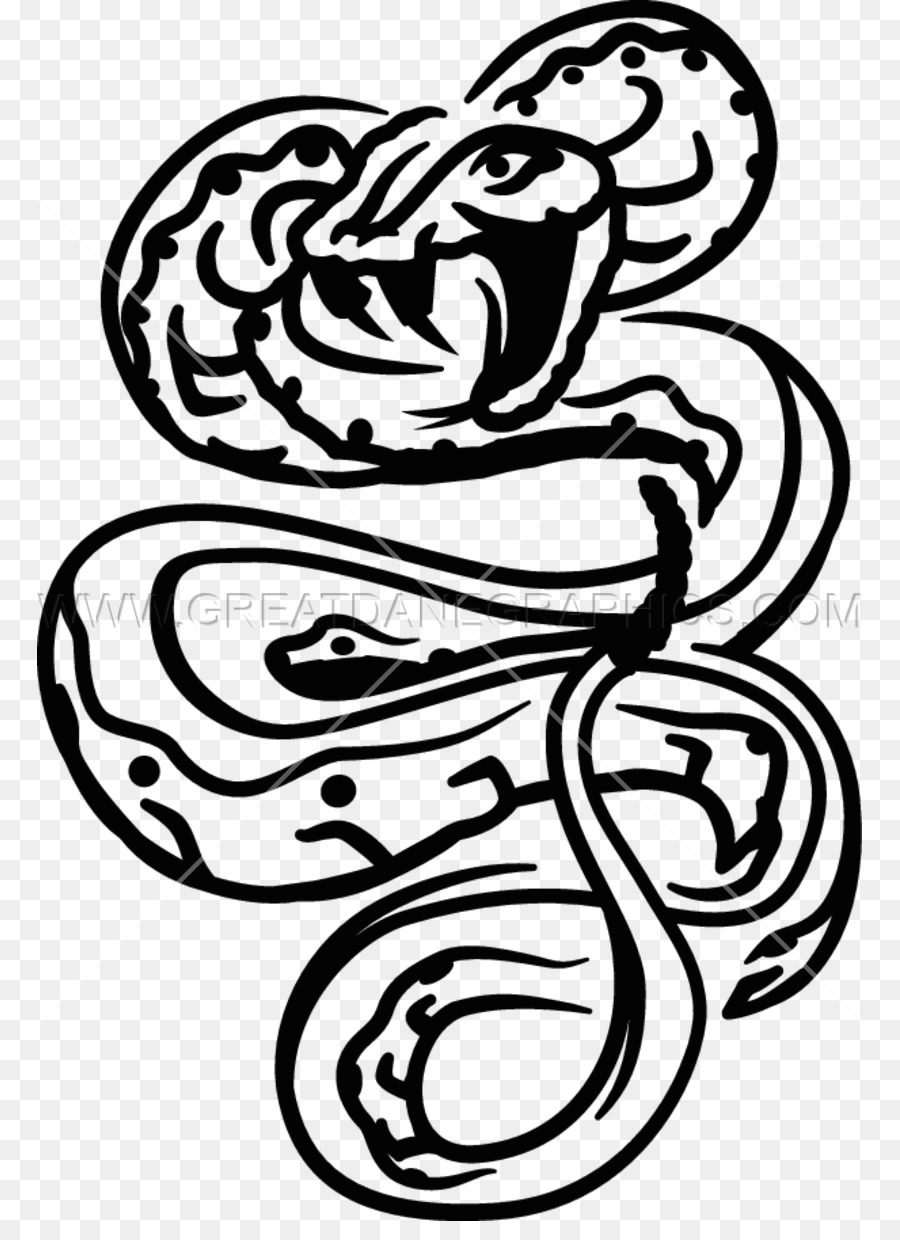 Vẽ hình xăm Clip nghệ thuật - con rắn