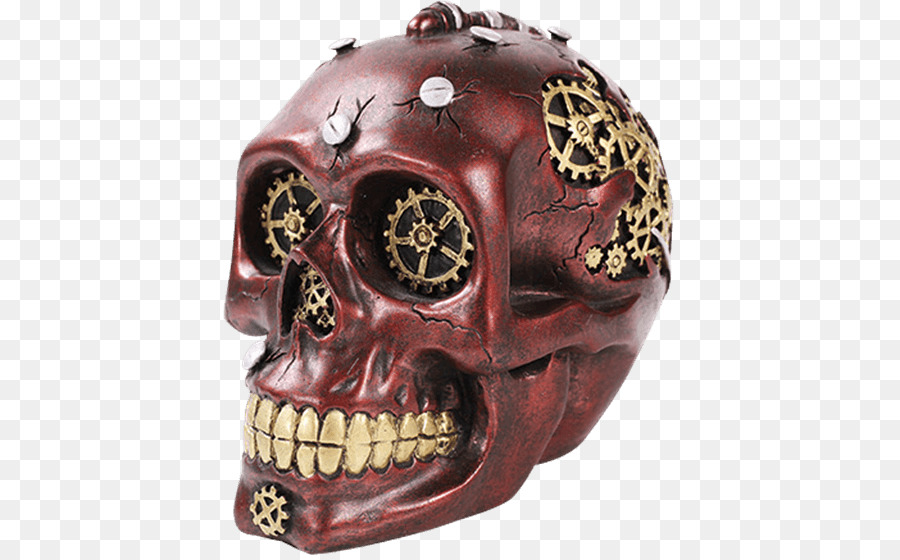 Calavera Cranio Figurina Di Fantascienza Steampunk - ingranaggi steampunk