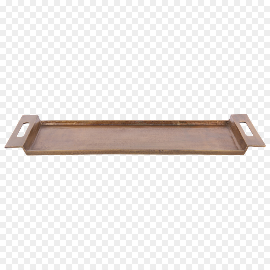 Tablett Holz Rechteck Bronze Metall - neue Ankunft
