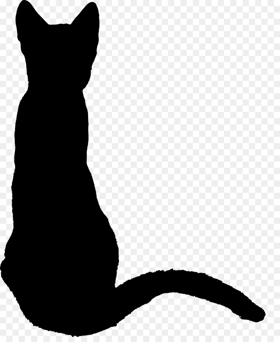 Katze Kätzchen Silhouette Zeichnen - tierischen Silhouetten
