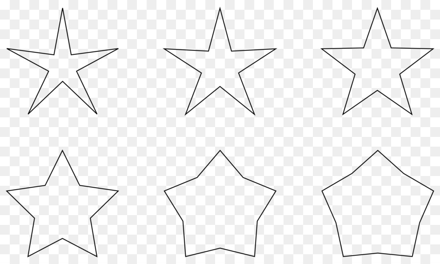Dreieck, Kreis, Monochrom-Punkt - 5 Sterne