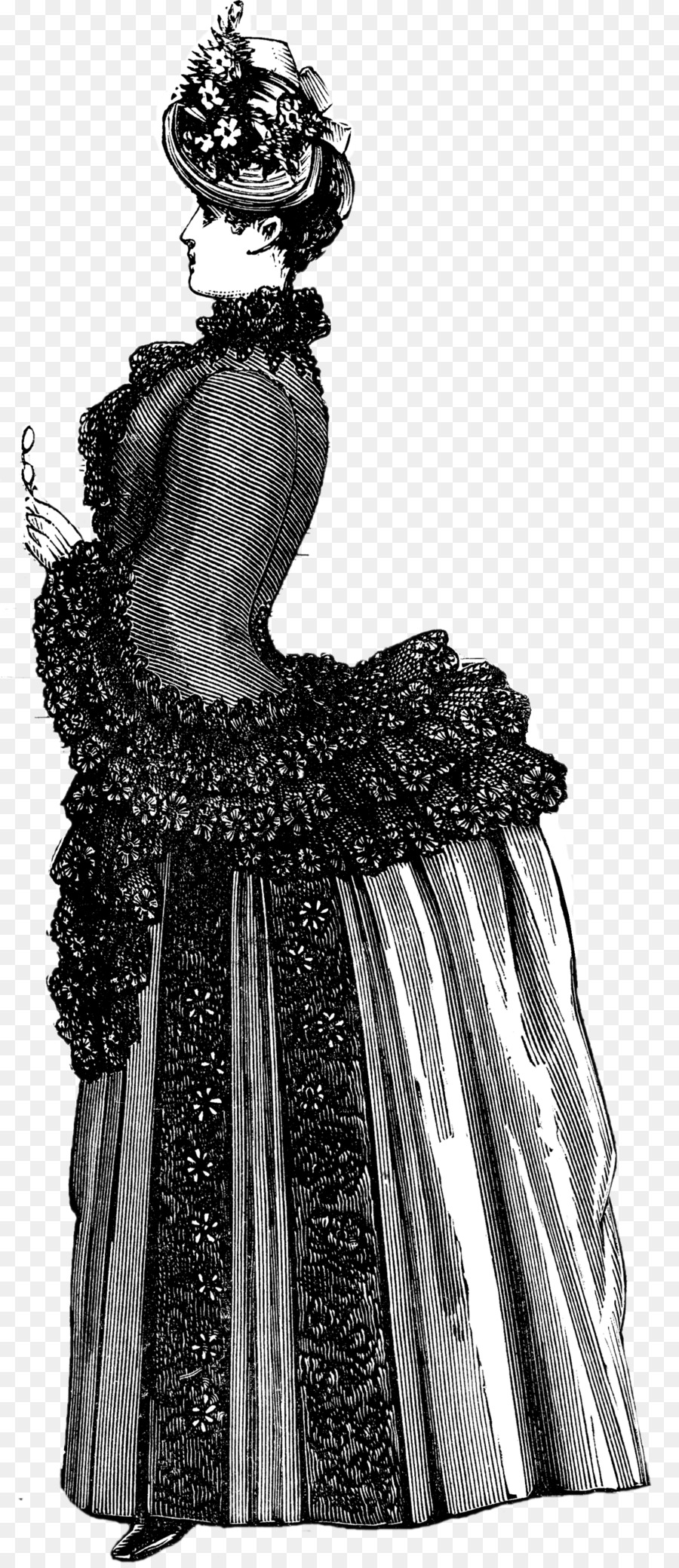 Kleid Vintage Kleidung im viktorianischen Mode - Kleid