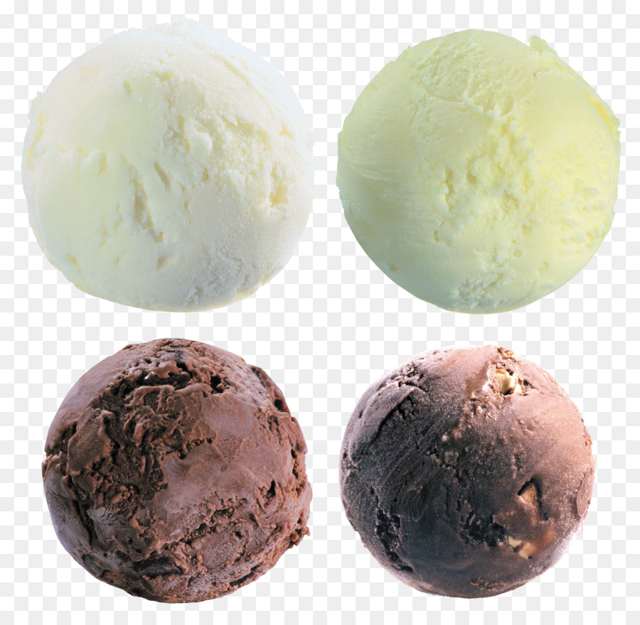 Eis-Kuchen-Eisbecher Schokoladen-Trüffel - Eis
