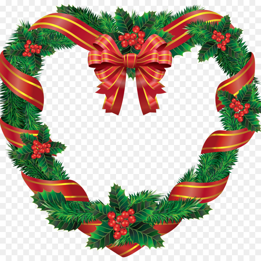 Canna di caramella di Natale ornamento albero di Natale di arte della Clip - corone di fiori vettoriale