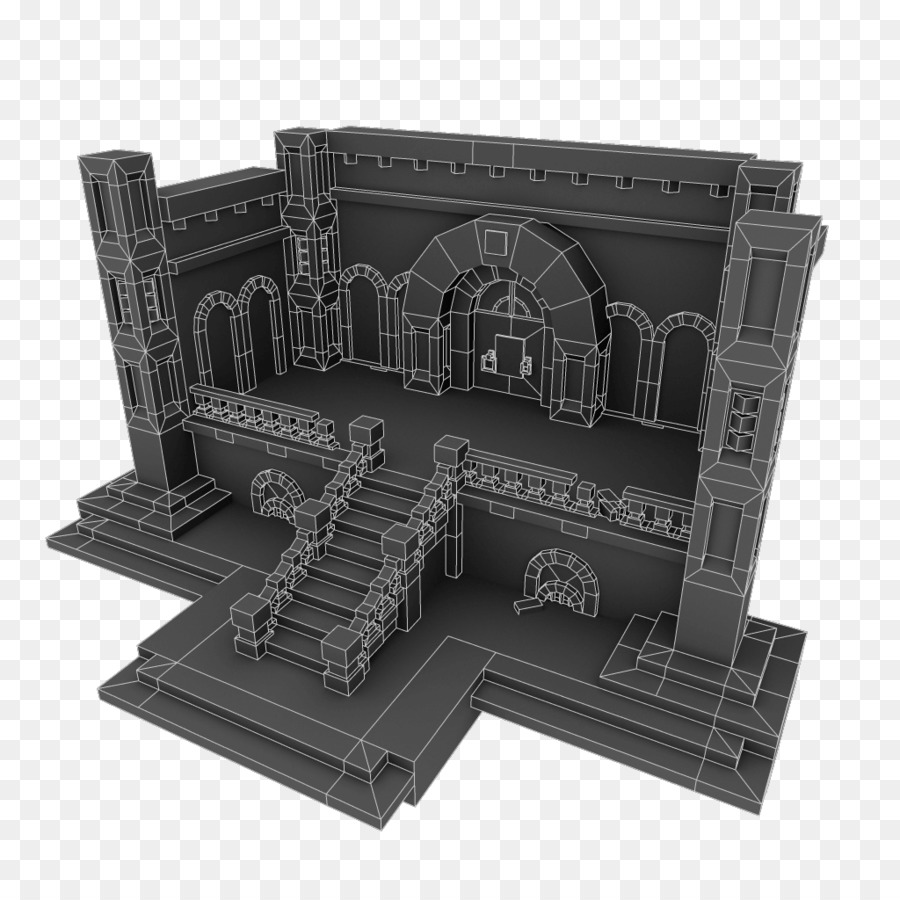 Pixel Dungeon für Low-poly Pixel-art, Concept-art - Treppen