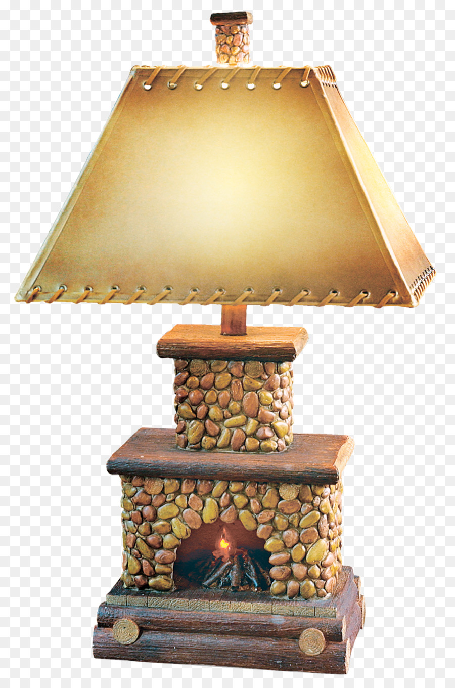 Tisch Lampe Beleuchtung Kamin - Schornstein