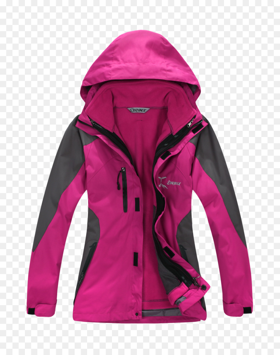 Jacke aus Polar-fleece-Hoodie Oberbekleidung Kleidung - Skifahren